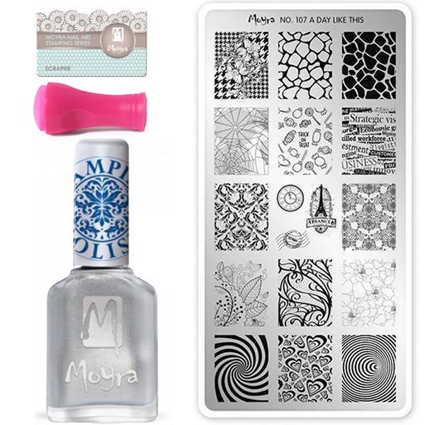 Mini nail stamping starter kit 107, Moyra